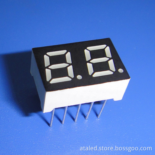 Dual Digits 7 Segment LED Display with Two Digits